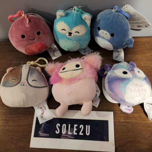 Squishmallow Clip On 2022 Target Exclusive Set Caparinne Pax Dabney Solina Maeve - Picture 1 of 7